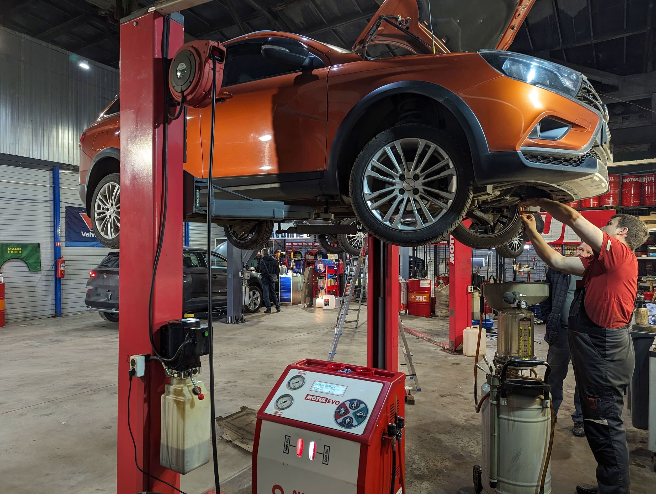 Замена масла в АКПП