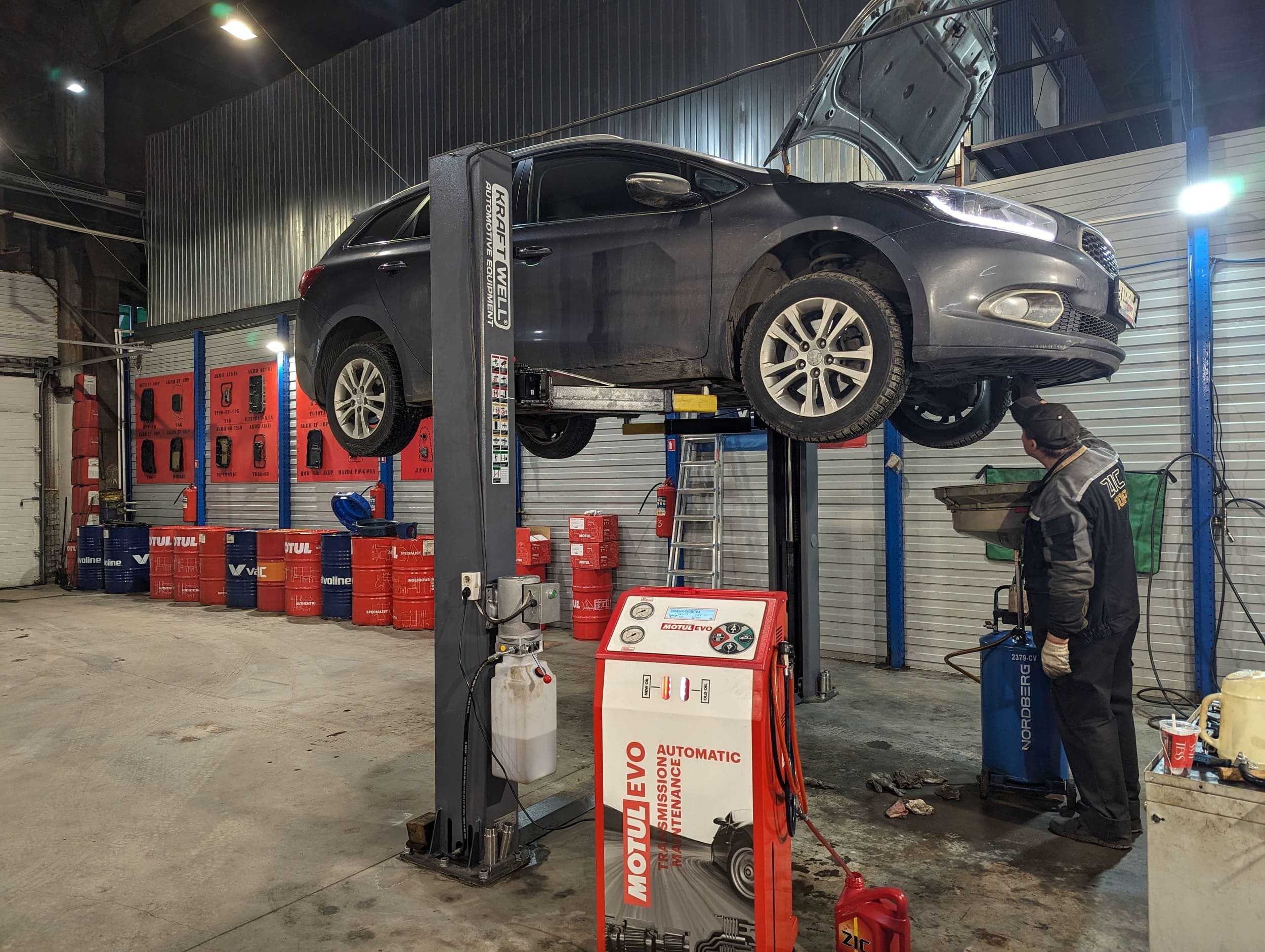 Замена масла в редукторах