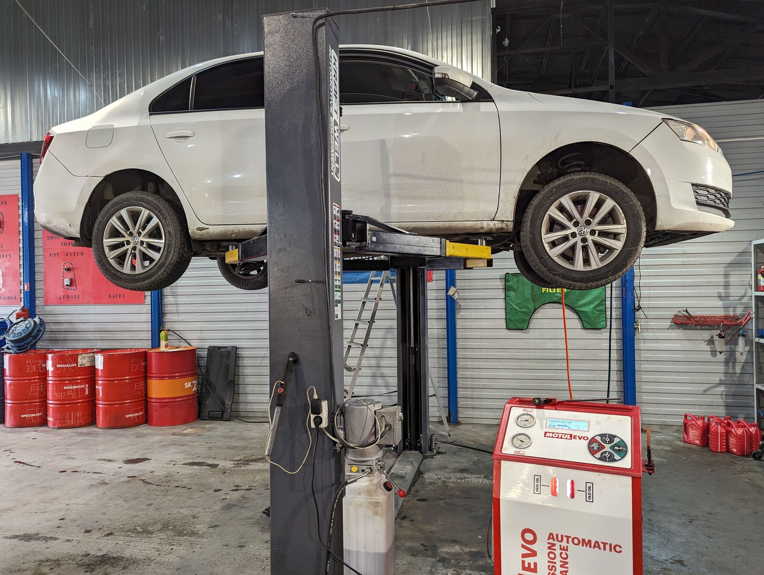 Замена масла в редукторах