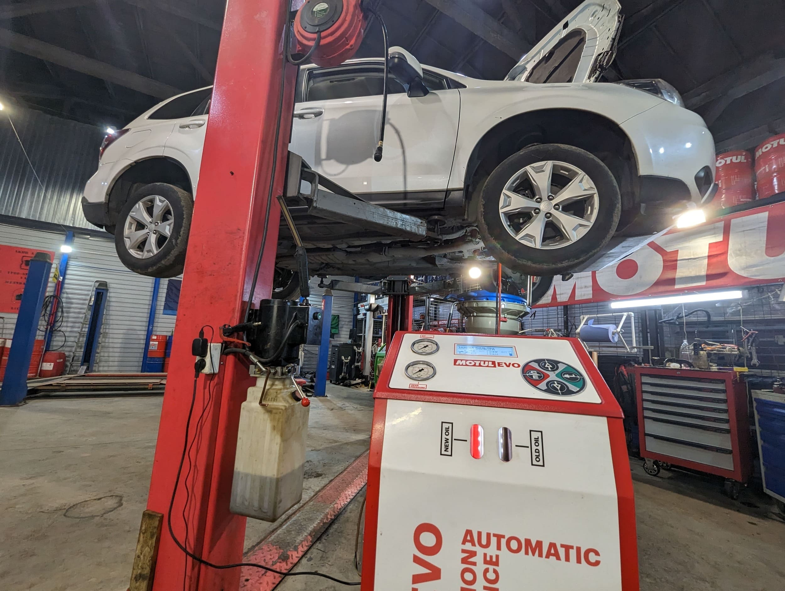 Замена масла в редукторах