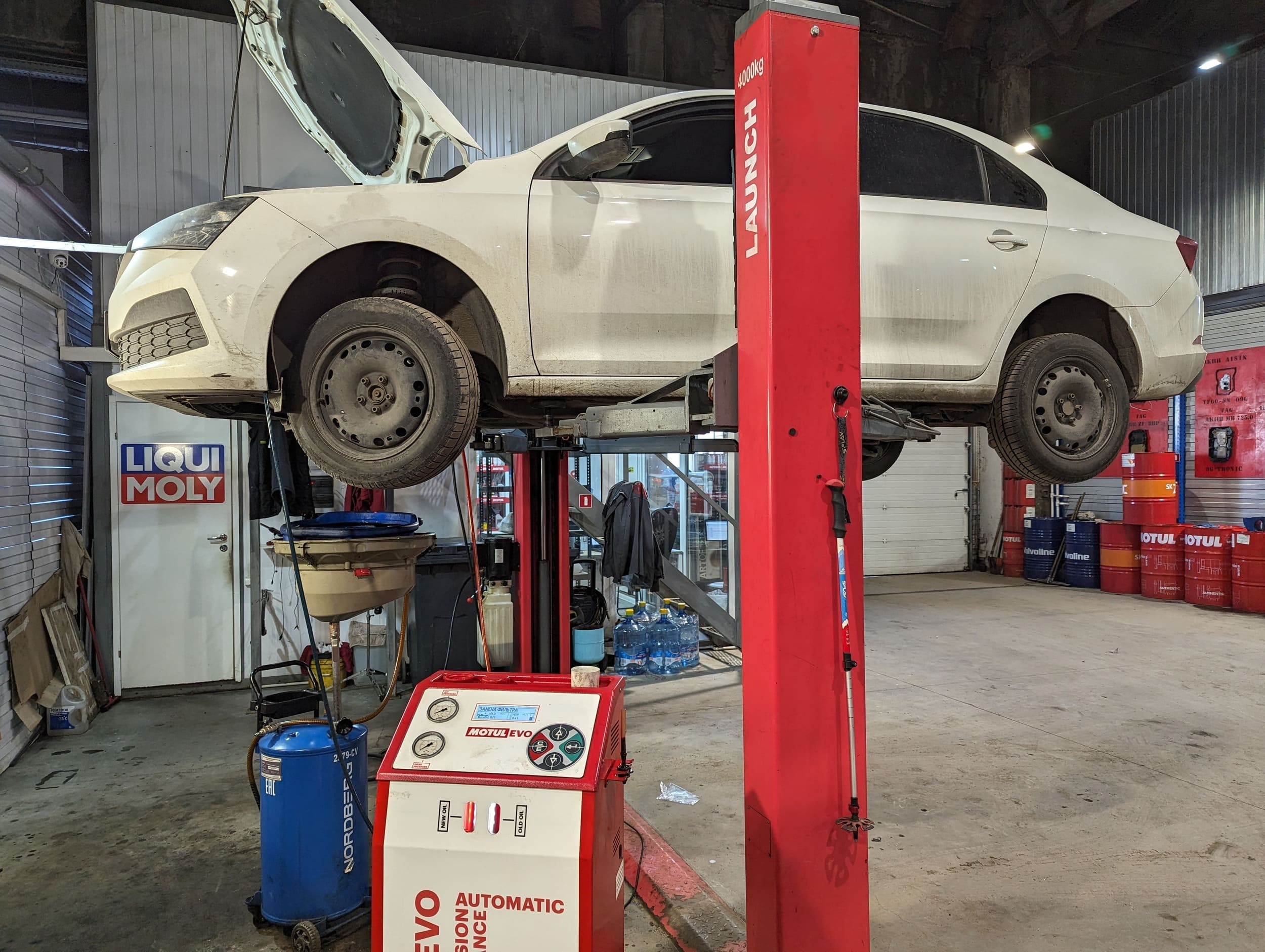 Замена масла в редукторах