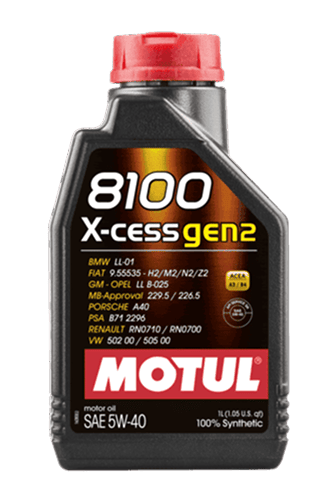 MOTUL 8100 X-CLEAN GEN2 5W-40