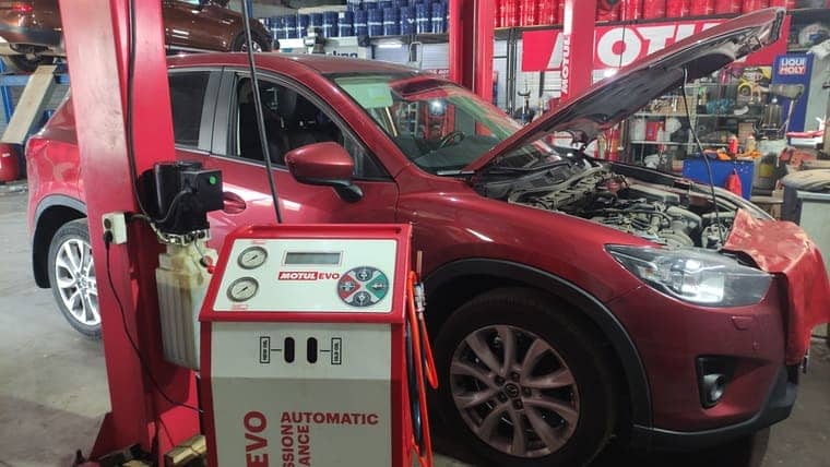 Техобслуживание: Mazda CX‑5. Полная аппаратная замена масла в АКПП Aisin FW6A-EL