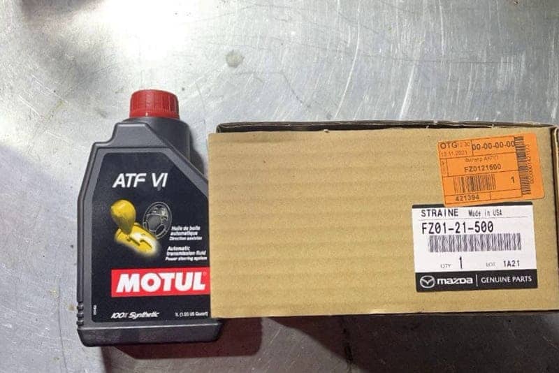 Mazda CX‑5 | Пол­ная аппа­рат­ная заме­на мас­ла в АКПП Aisin FW6A