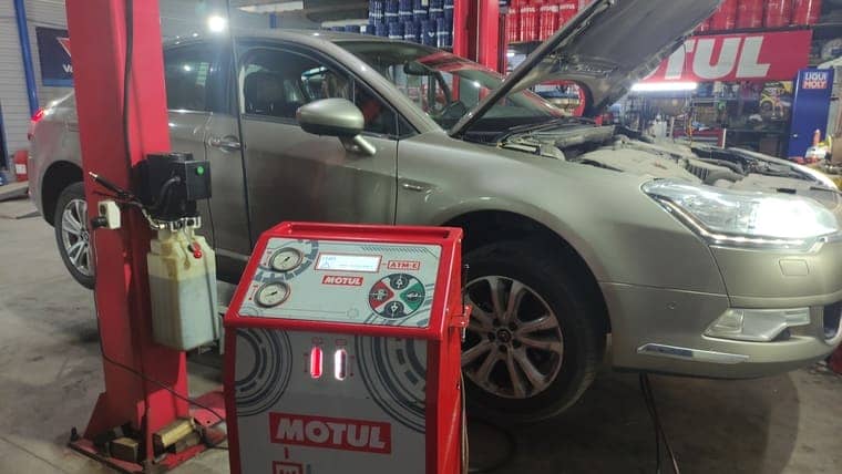 Техобслуживание: Citoren С5. Пол­ная аппа­рат­ная заме­на мас­ла в АКПП AM6‑3, Aisin TF-82SC