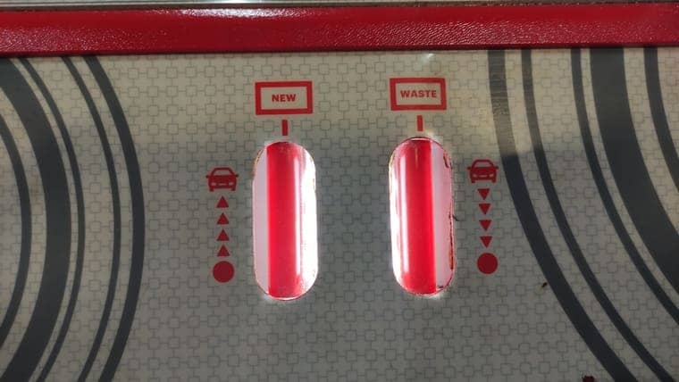 Замена масла завершена. Результат замены очень хороший.