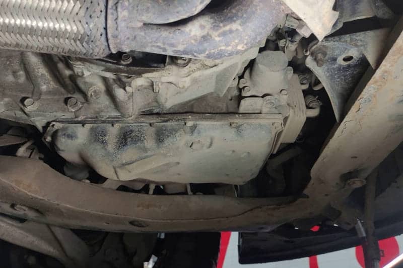 Так выглядит вариатор снизу.