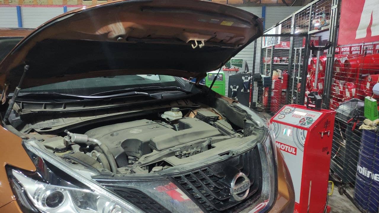 Техобслуживание: Nissan Murano. Пол­ная аппа­рат­ная заме­на мас­ла в вари­а­то­ре Jatco JF017E